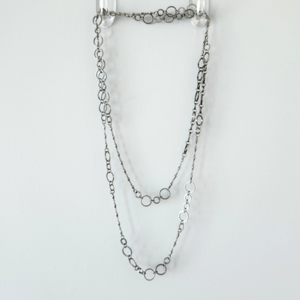 Express Wrap Around Necklace - Gunmetal Gray